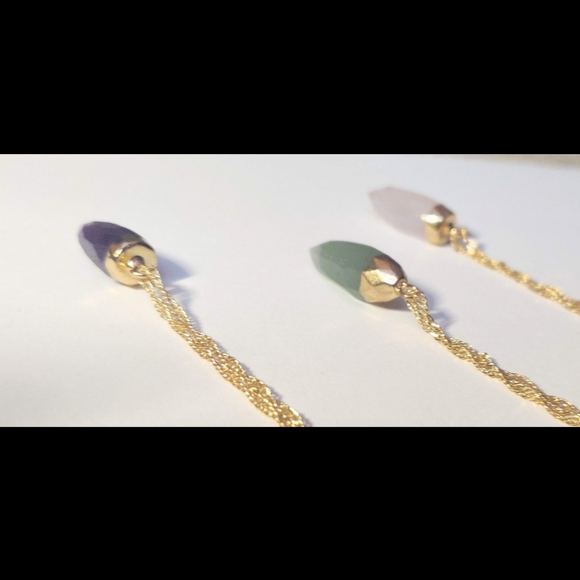 Natural crystal bullet necklace - Picture 4 of 4